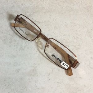 NWT Seventeen copper retro metal eyeglasses new old stock